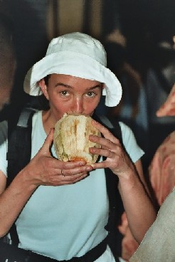 Kokosmelk uit het vuistje