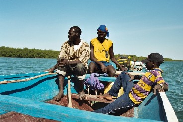 Ibrahim in de pirogue